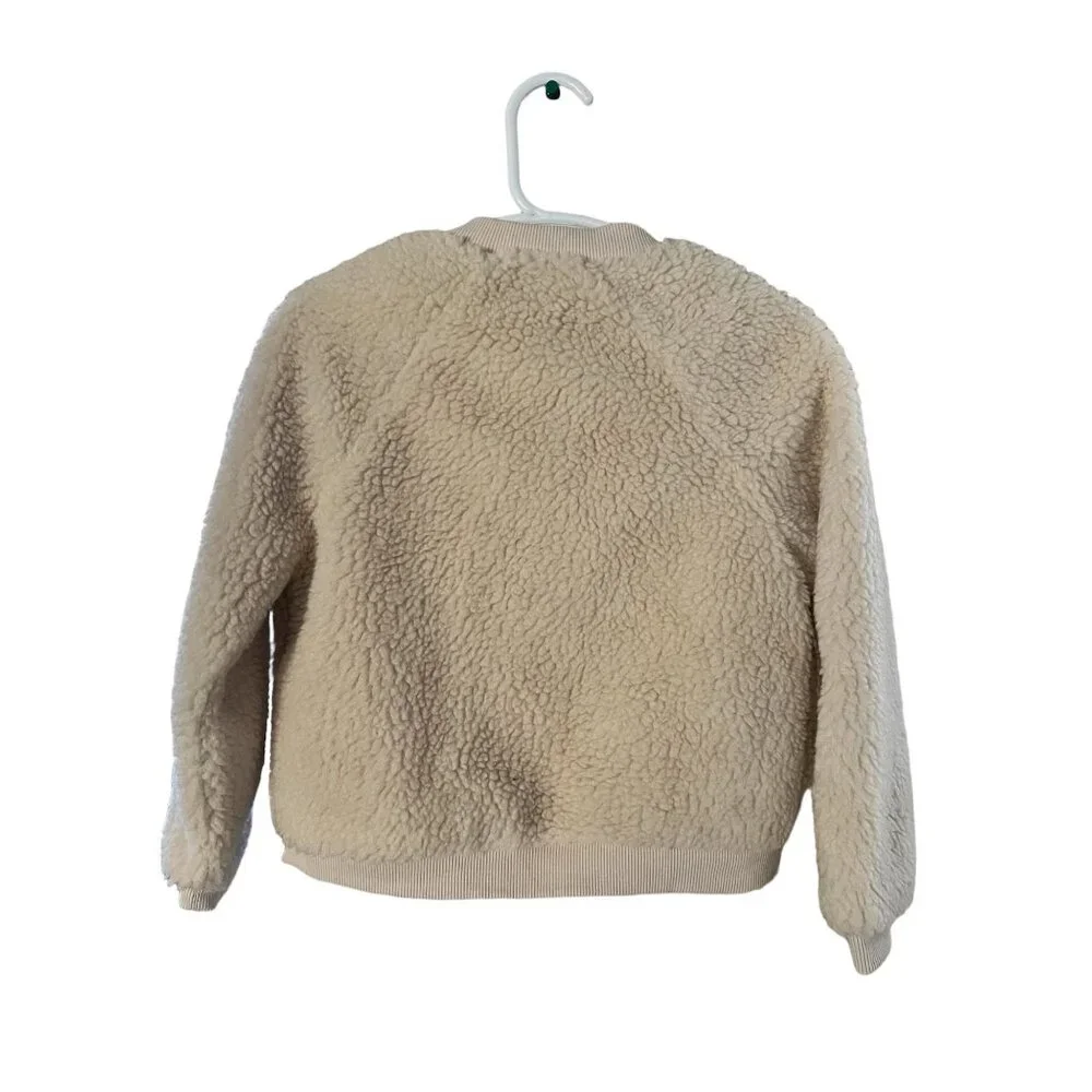 NWT Gymboree Girls Bomber Faux Fur  Zip-Up Jacket Size 5-6‎